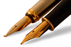 two fountain pens